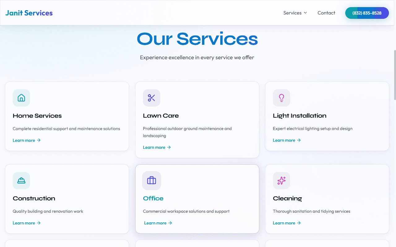 Janit Services screenshot 2